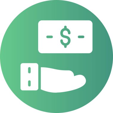 Para için. Web simgesi basit illüstrasyon