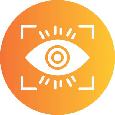 Göz simgesi vektör illüstrasyonu