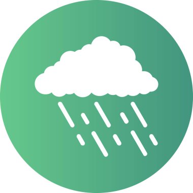 Bulut simgesi vektör illüstrasyonu