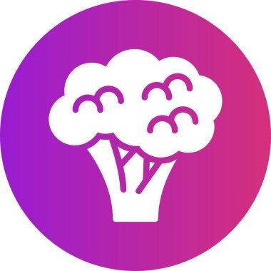 Bir ağaç simgesinin vektör illüstrasyonu