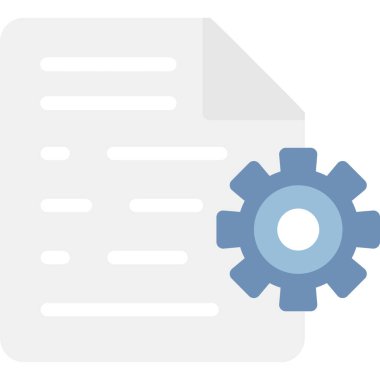 dosya ayarları renkli vektör simgesi