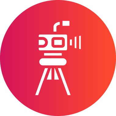 Bir kamera simgesinin vektör illüstrasyonu