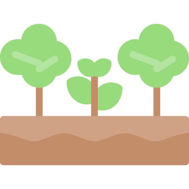 ağaç simgesi vektör illüstrasyonu