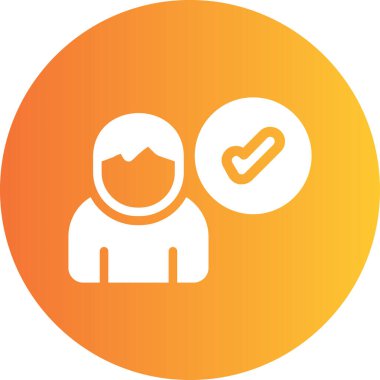 Kullanıcı modern simgesinin vektör illüstrasyonu