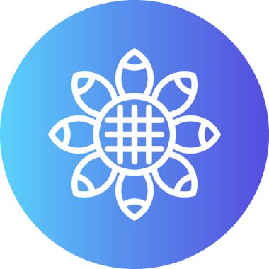 Kar tanesi. Web simgesi basit illüstrasyon