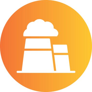 Bina. Web simgesi basit illüstrasyon