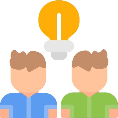 yaratıcı fikir ışık simgesi