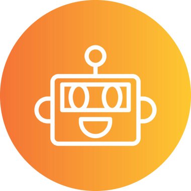 Bir robotun vektör çizimi