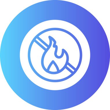 Alevler. Web simgesi basit illüstrasyon