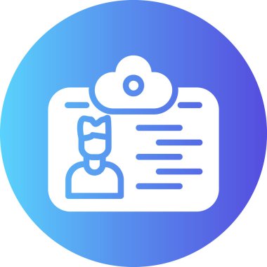 Bulut simgesi vektör illüstrasyonu