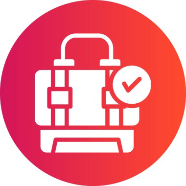 vektör evrak çantası simgesi illüstrasyonu