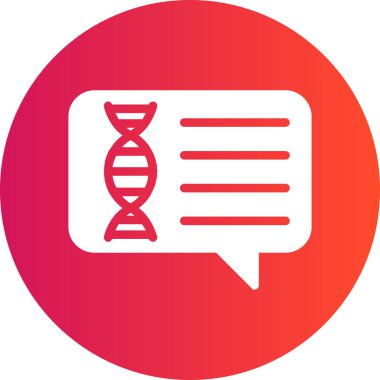 DNA simgesinin vektör illüstrasyonu