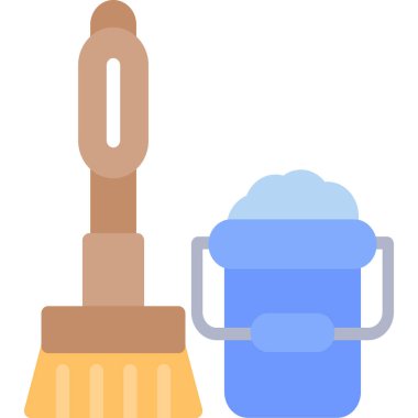 bahçe tırmığı ikonu düz stil