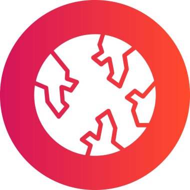 Dairesel bir simgenin modern bir vektör illüstrasyonu