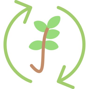 Yaprak. Web simgesi basit illüstrasyon