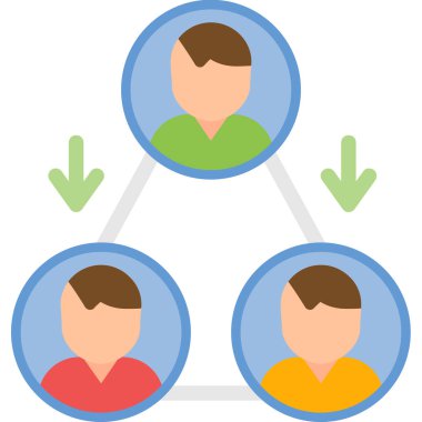 bağlantı iletişim simgesi düz biçimli