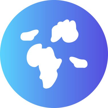 düz dünya haritası simgesi