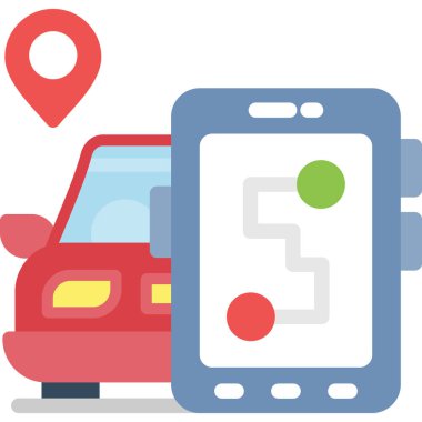 mobil konum haritası simgesi