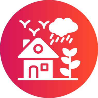 Bulut simgesi vektör illüstrasyonu