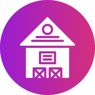 Modern yapı simgesinin vektör illüstrasyonu