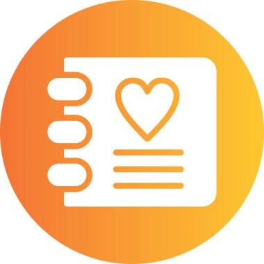 Aşk mektubu, illüstrasyon, vektör, beyaz arkaplan.