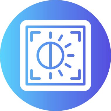 Güneş enerjisi simgesinin vektör illüstrasyonu