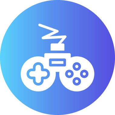 Oyun kumandası. Web simgesi basit illüstrasyon