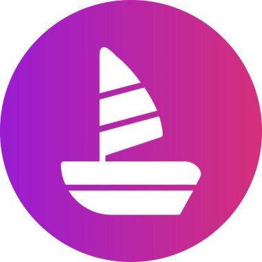 Tekne. Web simgesi basit illüstrasyon