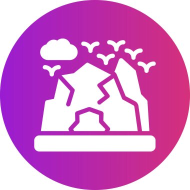 Bir ağaç simgesinin vektör illüstrasyonu