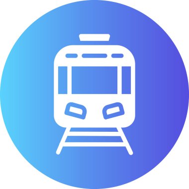 Tren simgesinin vektör illüstrasyonu