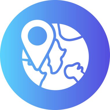 Yeryüzü konum vektör çizimi