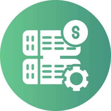 Dolar. Web simgesi basit illüstrasyon