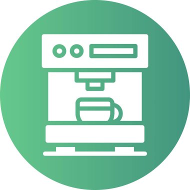 Kahve makinesi ikonu. resimleme