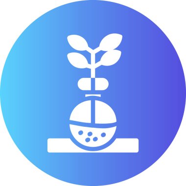 Bir ağaç simgesinin vektör illüstrasyonu