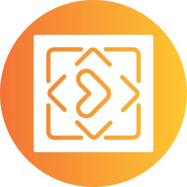 Tek bir simgenin vektör illüstrasyonu