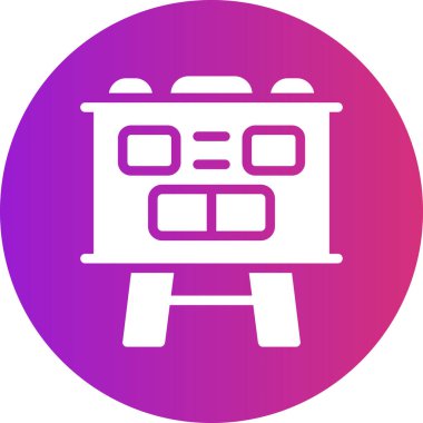 vektör lcd simgesi illüstrasyonu