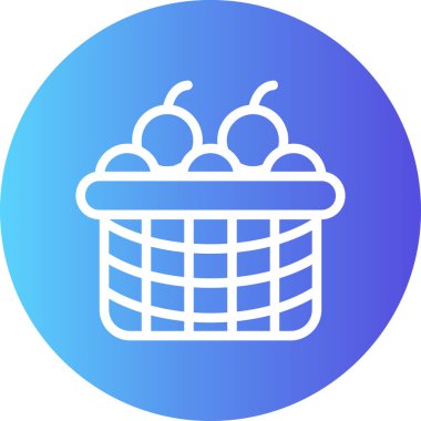 Pürüzsüz sepet meyve simgesi