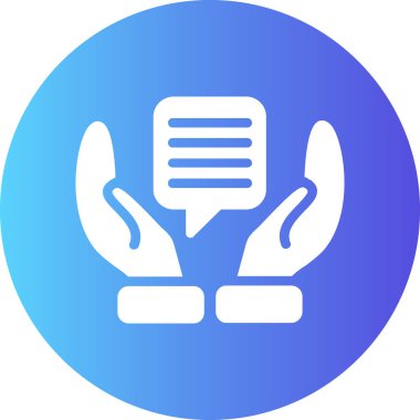 Sohbet simgesinin vektör illüstrasyonu