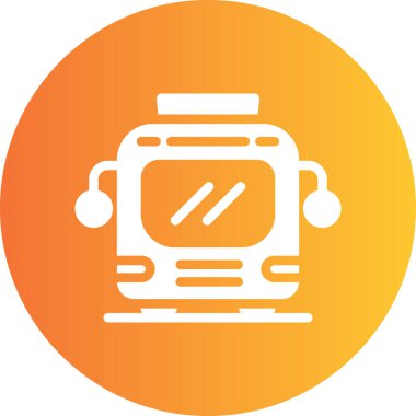 tren. Web simgesi basit illüstrasyon