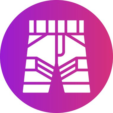 Demiryolu simgesi vektör illüstrasyonu