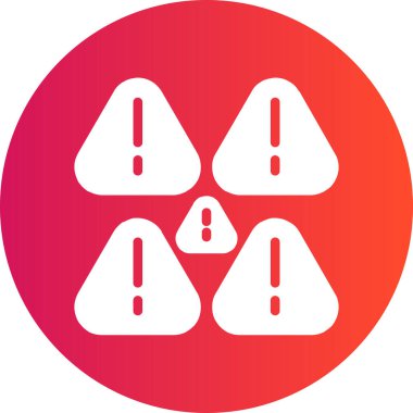 Uyarı simgesi vektör illüstrasyonu