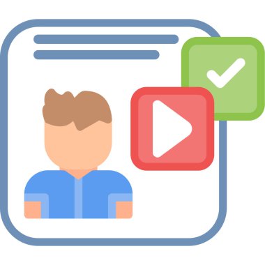 Web tasarım şablonu dijital ikon vektör çizimi