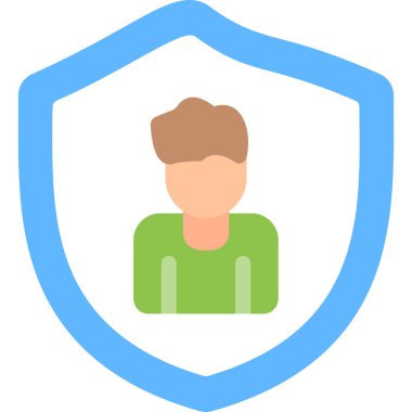 Adamım. Web simgesi basit illüstrasyon