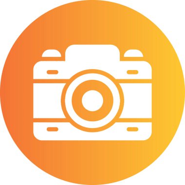 fotoğraf makinesi simgesi, vektör illüstrasyonu