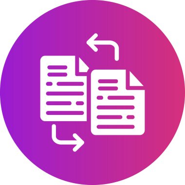 Dosya belgesinin vektör illüstrasyonu