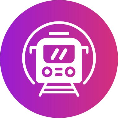 tren. Web simgesi basit illüstrasyon