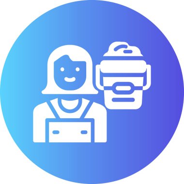 avatar. Web simgesi basit illüstrasyon