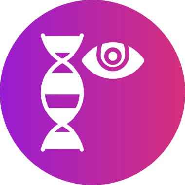 Bir mikroskop simgesinin vektör çizimi