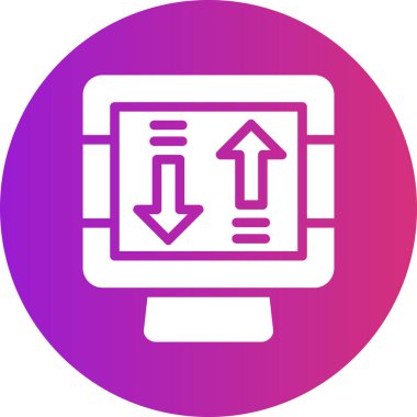 Modern simgenin vektör illüstrasyonu