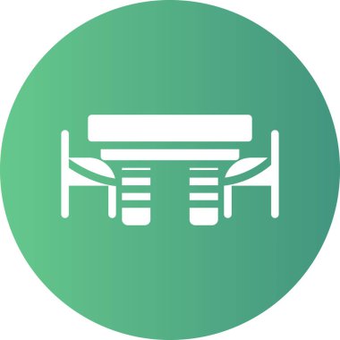 Masa. Web simgesi basit illüstrasyon